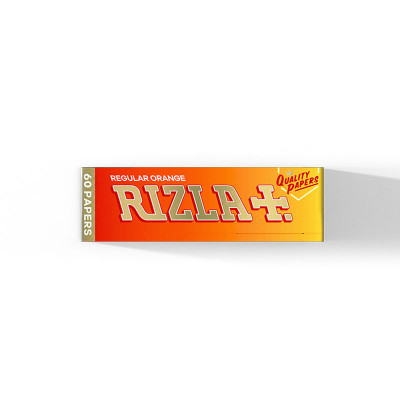 Rizla - Vloei - Orange - Regular - 60 Vloeitjes per booklet - Display (100-stuks)